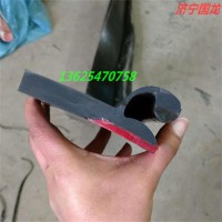 聚氨酯防溢裙板 不损伤皮带 双层橡胶导料槽密封皮子