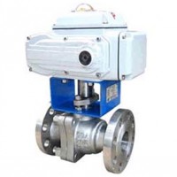 电动球阀 意威法兰式电动球阀 上海